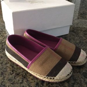 Burberry slip ons